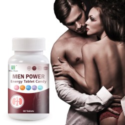 Men Power Energy Tablet Candy – Complément énergie et vitalité homme | 60 comprimés