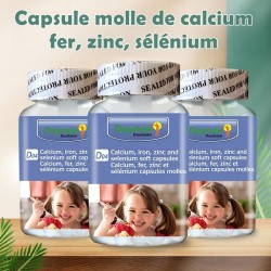Complément alimentaire enfants Daynee D04 – Calcium, fer, zinc, sélénium – 60 capsules molles