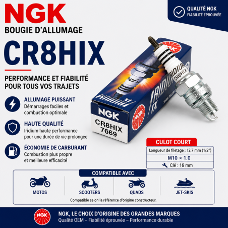 NGK CR8HIX - Iridium