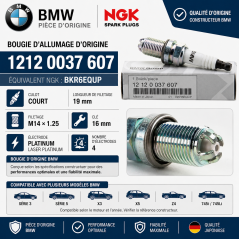 Bougie d’allumage BMW 12120037607 NGK BKR6EQUP | Pièce auto BMW