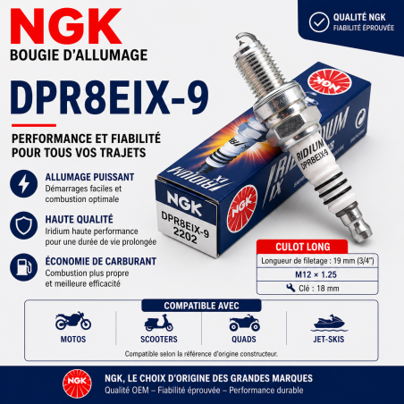 NGK DPR8EIX-9 - Iridium
