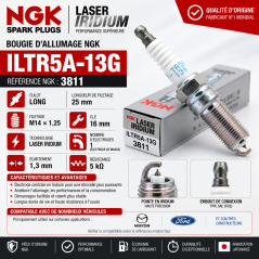NGK ILTR5A-13G Laser Iridium 3811 – bougie M14 × 25 mm