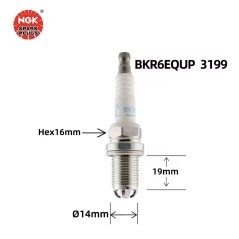 NGK BKR6EQUP 3199 Laser Platinum – bougie BMW