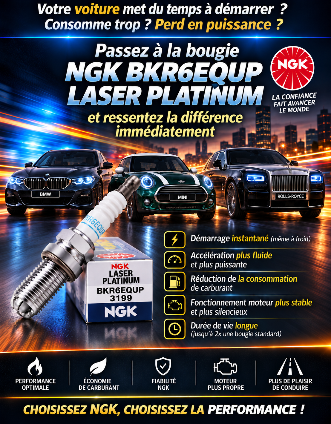 NGK BKR6EQUP A1