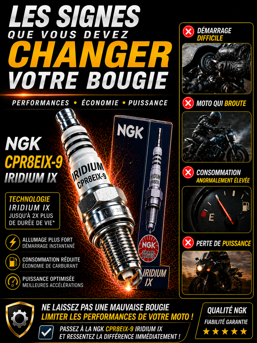 NGK CPR8EAIX-9 SIGNES